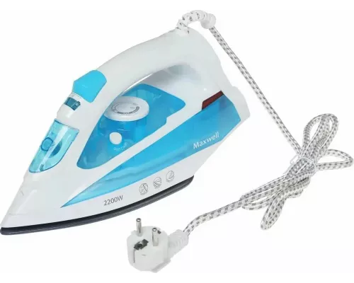 Утюг Maxwell MW-3055B белый/голубой