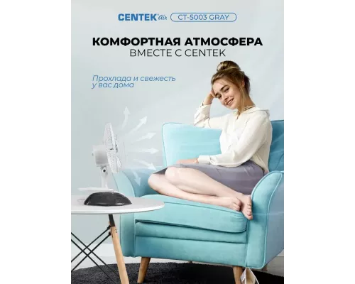 Вентилятор Centek CT-5003 Gray