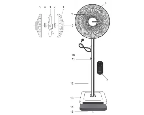 Вентилятор Centek CT-5024 Black