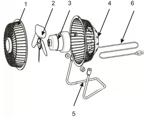 Вентилятор Centek CT-5040 Black