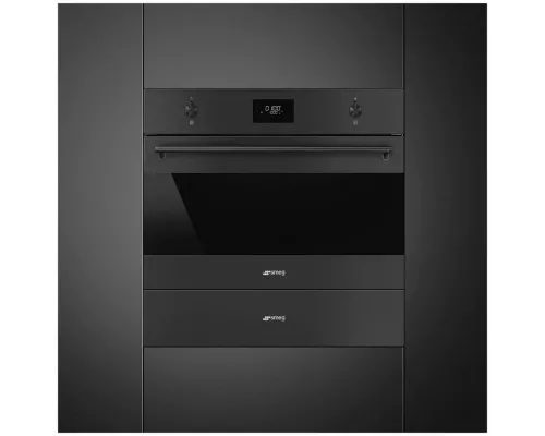 Встраиваемая микроволновая печь SMEG SO4301M0N чёрный матовый