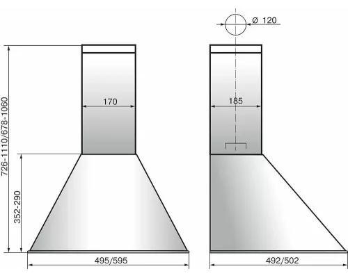 Вытяжка ELIKOR Эпсилон 50П-430-П3Л топленое молоко/золото