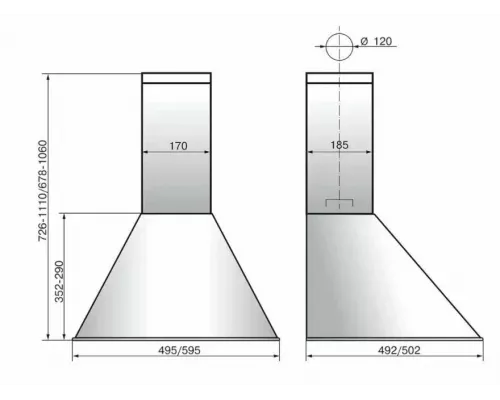 Вытяжка ELIKOR Эпсилон 60П-430-П3Л белый/зол.