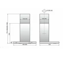 Вытяжка ELIKOR Квадра 90П-650-К3Д белый