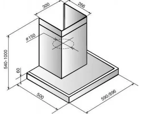 Вытяжка ELIKOR Опал 90Н-650-Э3Д нерж