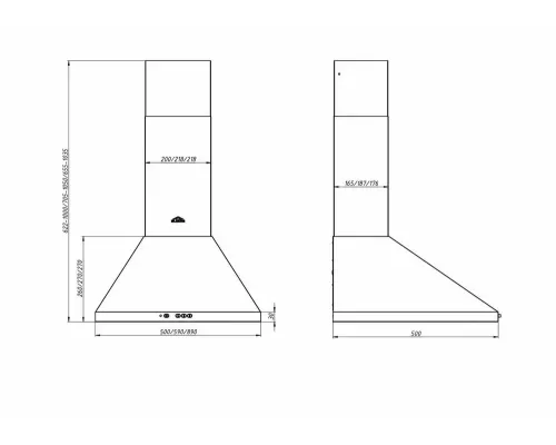 Вытяжка каминная купольная ELIKOR ВЕНТА 50П-430-К3Д топленое молоко
