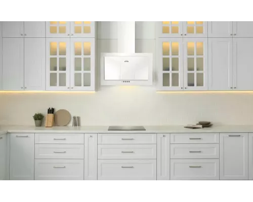 Вытяжка каминная наклонная ELIKOR КОРАЛЛ 60П-430-К3Д белый/белое стекло