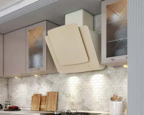 Вытяжка каминная наклонная ELIKOR КВАРЦ 60П-1000-Е4Д черный/черное