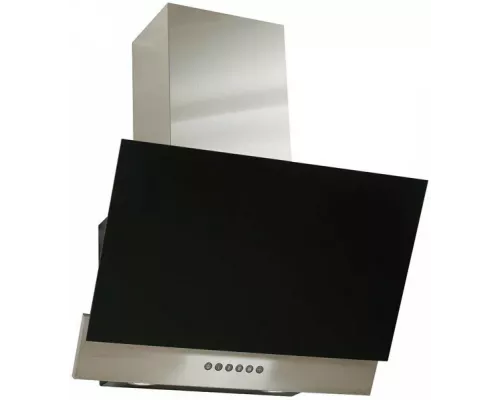 Вытяжка каминная наклонная ELIKOR RX6754XB нерж/черное стекло