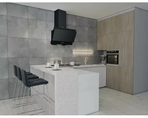 Вытяжка каминная наклонная ELIKOR ТИТАН 60П-430-К3Д черный/черный