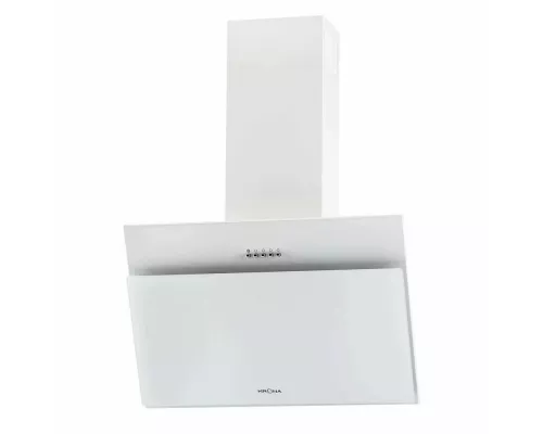 Вытяжка каминная наклонная KRONA ESTER 600 white PB (стекло)