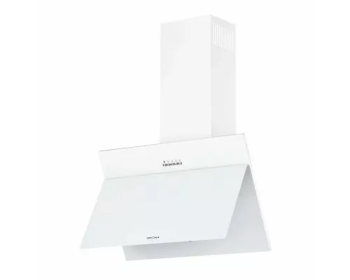 Вытяжка каминная наклонная KRONA ESTER 600 white PB (стекло)