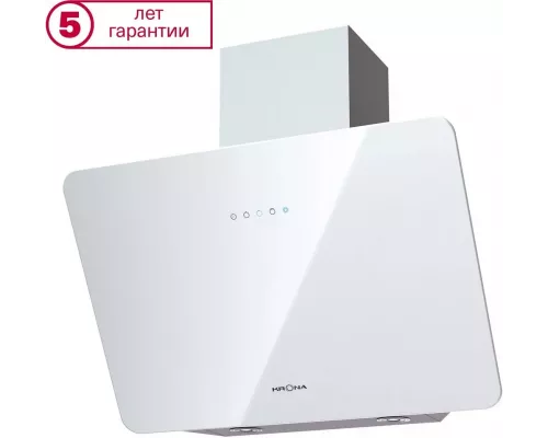 Вытяжка каминная наклонная KRONA LIORA 600 white S
