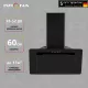 Вытяжка каминная наклонная KRONA LIVA 600 PB черный