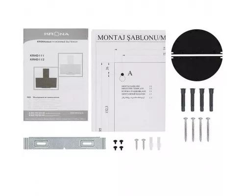 Вытяжка каминная наклонная KRONA POLLY 600 BLACK PB