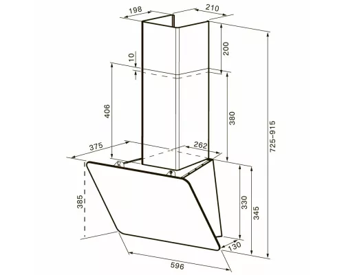 Вытяжка KRONA BELINDA 600 white SGC