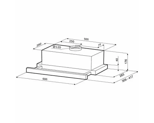 Вытяжка KRONA KAMILLA 600 AIR 2B