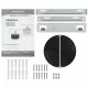 Вытяжка KRONA KRISTEN A 900 white S