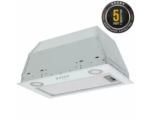 Вытяжка полновстраиваемая KRONA ADEL 600 WHITE PB белый