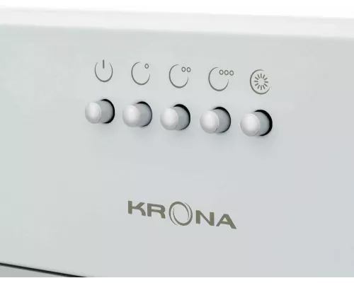 Вытяжка полновстраиваемая KRONA ADEL 600 WHITE PB белый