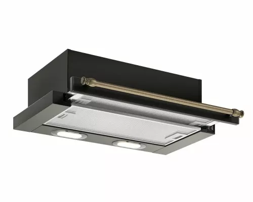 Вытяжка встраиваемо-выдвижная ELIKOR ИНТЕГРА 50П-400-В2Л антрацит/рейлинг бронза