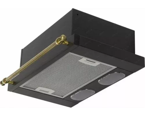 Вытяжка встраиваемо-выдвижная ELIKOR ИНТЕГРА 50П-400-В2Л антрацит/рейлинг бронза