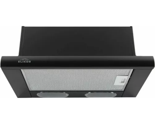 Вытяжка встраиваемо-выдвижная ELIKOR ИНТЕГРА 50П-400-В2Л черный/черный.