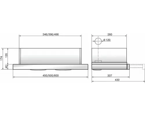 Вытяжка встраиваемо-выдвижная ELIKOR ИНТЕГРА GLASS 45Н-400-В2Д нерж/стекло бежевое