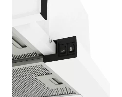 Вытяжка встраиваемо-выдвижная ELIKOR ИНТЕГРА GLASS 60П-650-В2Л белый/стекло бежевый