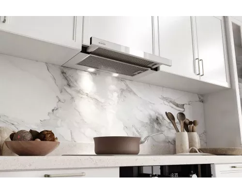 Вытяжка встраиваемо-выдвижная ELIKOR ИНТЕГРА GLASS 60П-650-В2Л белый/стекло бежевый