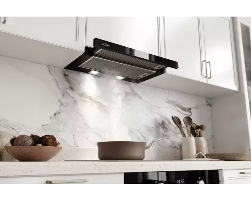 Вытяжка встраиваемо-выдвижная ELIKOR ИНТЕГРА GLASS 60П-650-В2Л черный/стекло черное