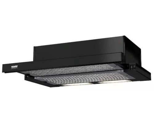 Вытяжка встраиваемо-выдвижная KRONA KAMILLA 600 BLACK черный (2 мотора)