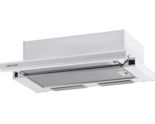 Вытяжка встраиваемо-выдвижная KRONA Kamilla 600 E1M белый