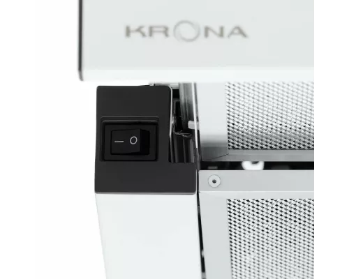 Вытяжка встраиваемо-выдвижная KRONA KAMILLA T 600 WHITE (2 мотора)