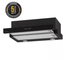 Вытяжка встраиваемо-выдвижная KRONA KAMILLA TK 600 BLACK (1 мотор)