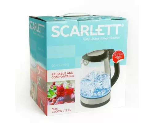 Чайник SCARLETT SC-EK27G19 стекло черный