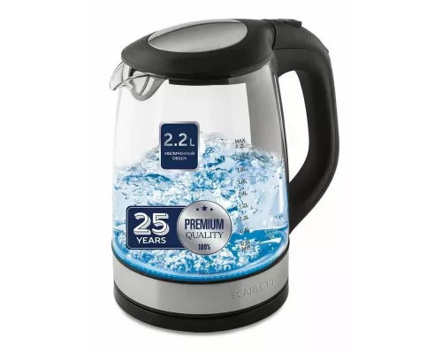 Чайник SCARLETT SC-EK27G19 стекло черный