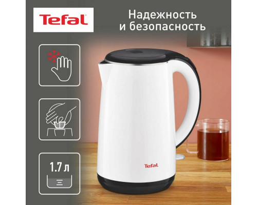 Чайник TEFAL KO260130 белый/черный Чайник TEFAL KO260130 белый/черный