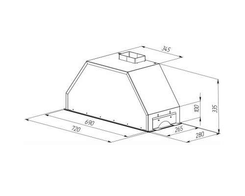 Вытяжка полновстраиваемая Zigmund & Shtain K 014.7 S нерж. Вытяжка полновстраиваемая Zigmund & Shtain K 014.7 S нерж.