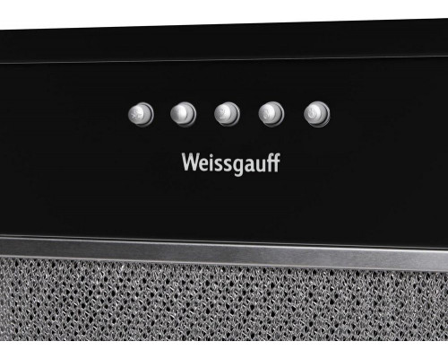 Вытяжка полновстраиваемая Weissgauff ALPHA 60 PB BL черный Вытяжка полновстраиваемая Weissgauff ALPHA 60 PB BL черный
