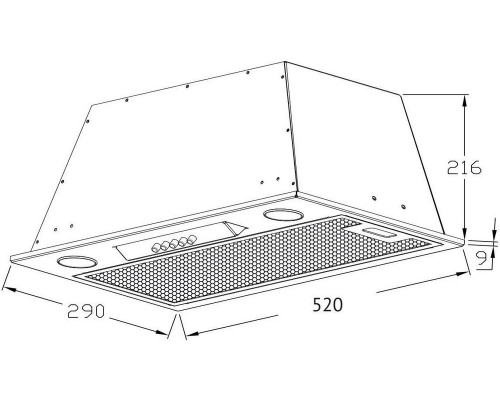 Вытяжка полновстраиваемая KORTING KHI 6530 X нерж. Вытяжка полновстраиваемая KORTING KHI 6530 X нерж.