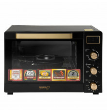 Мини-печь KRAFT Technology TCH-MO 6012 RKDGLB черный/золотой