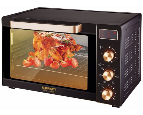Мини-печь KRAFT Technology TCH-MO 6012 RKDGLB черный/золотой