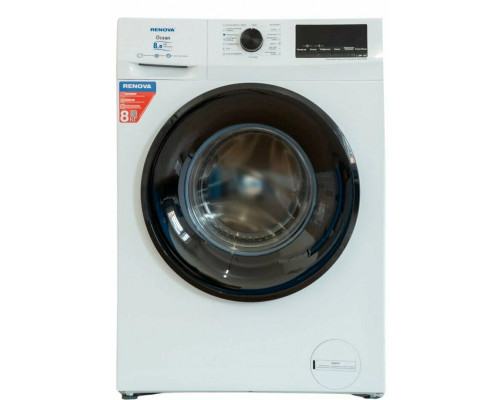Стиральная машина RENOVA WAF-8014ISM31 белый/черный Стиральная машина RENOVA WAF-8014ISM31 белый/черный