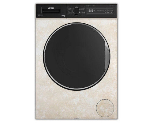 Стиральная машина VESTEL WMS8120T2TG мраморно-бежевый Стиральная машина VESTEL WMS8120T2TG мраморно-бежевый