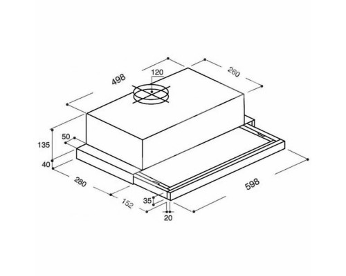 Вытяжка встраиваемо-выдвижная BEKO CTB6407X Вытяжка встраиваемо-выдвижная BEKO CTB6407X