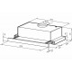 Вытяжка встраиваемо-выдвижная LEX HONVER G 2M 600 WHITE