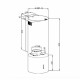 Вытяжка каминная циллиндрическая HOMSair ART 1050WL 35 Черный