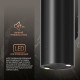Вытяжка каминная циллиндрическая Weissgauff Tubus 90 Black Edition черный
