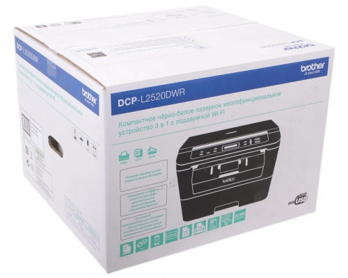 МФУ лазерный BROTHER DCP-L2520DWR (DCPL2520DWR1) черный МФУ лазерный BROTHER DCP-L2520DWR (DCPL2520DWR1) черный